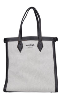 Borsa in ecopelle e tessuto 