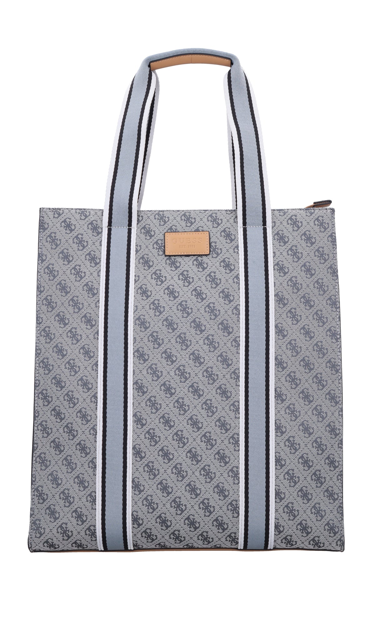Borsa in ecopelle e tessuto 