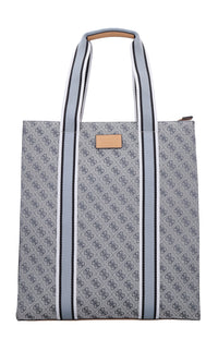 Borsa in ecopelle e tessuto 