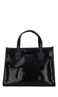 Borsa in ecopelle e pailettes 