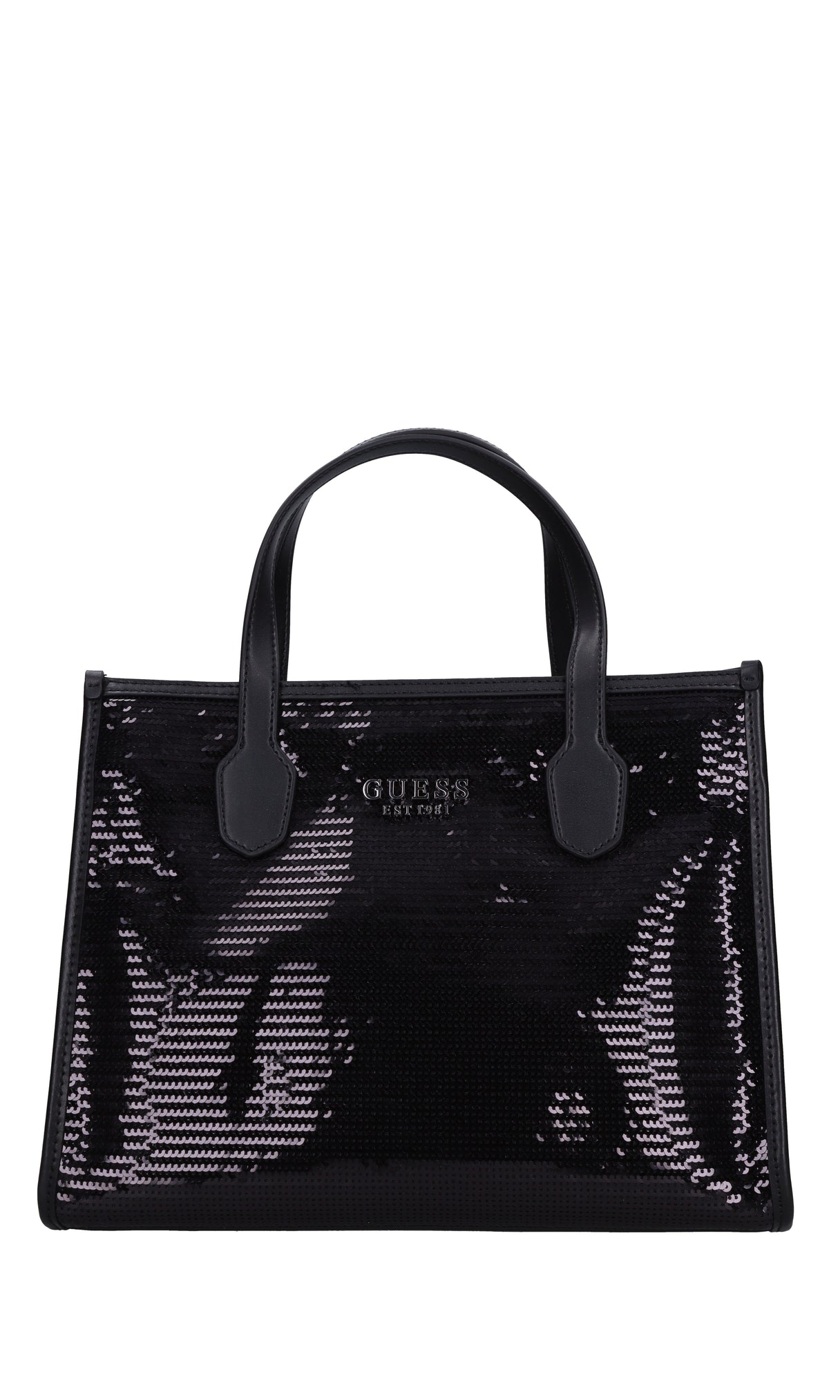Borsa in ecopelle e pailettes 