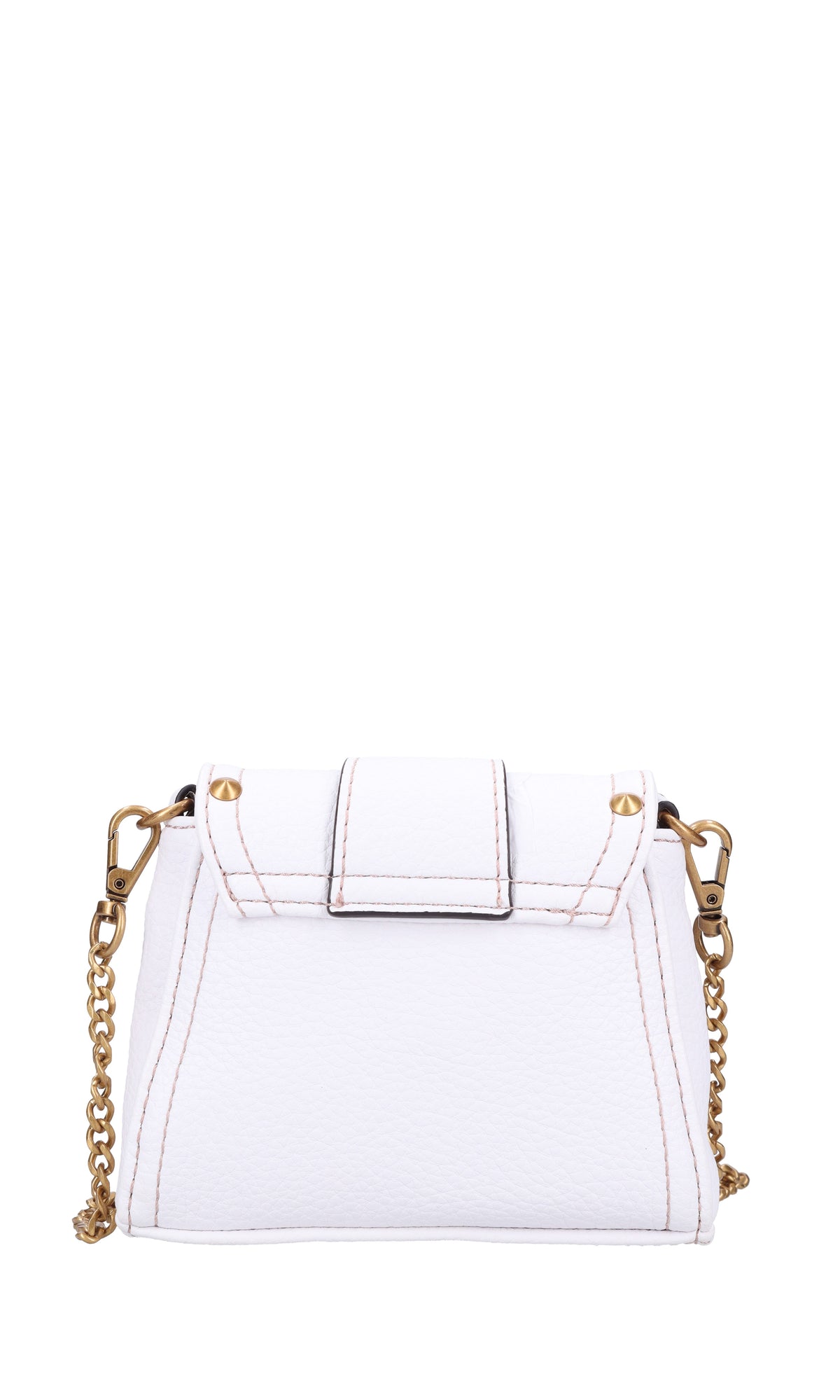Borsa mini in ecopelle e borchie<BR/> 