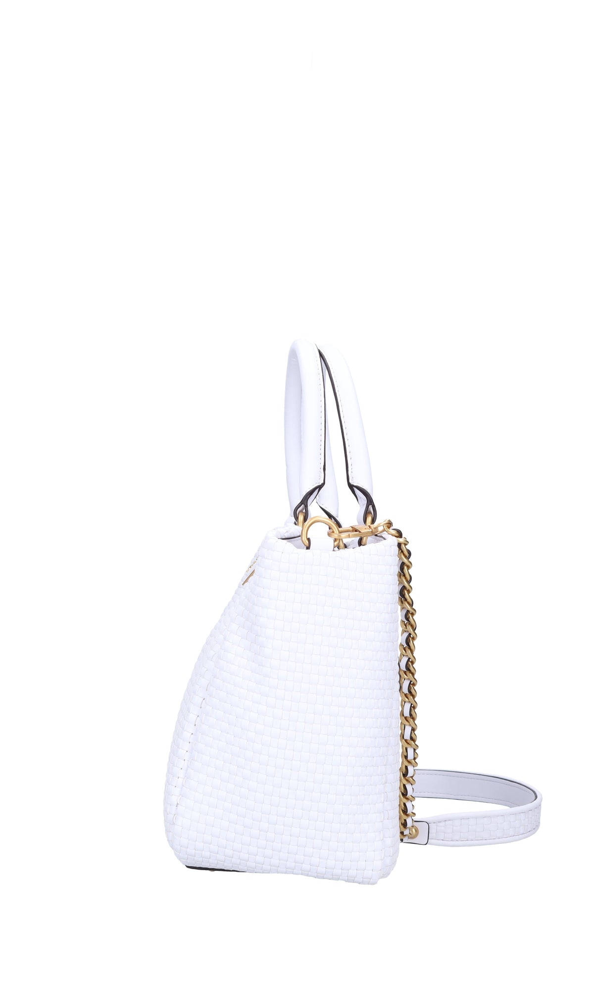 Borsa in ecopelle intrecciata 