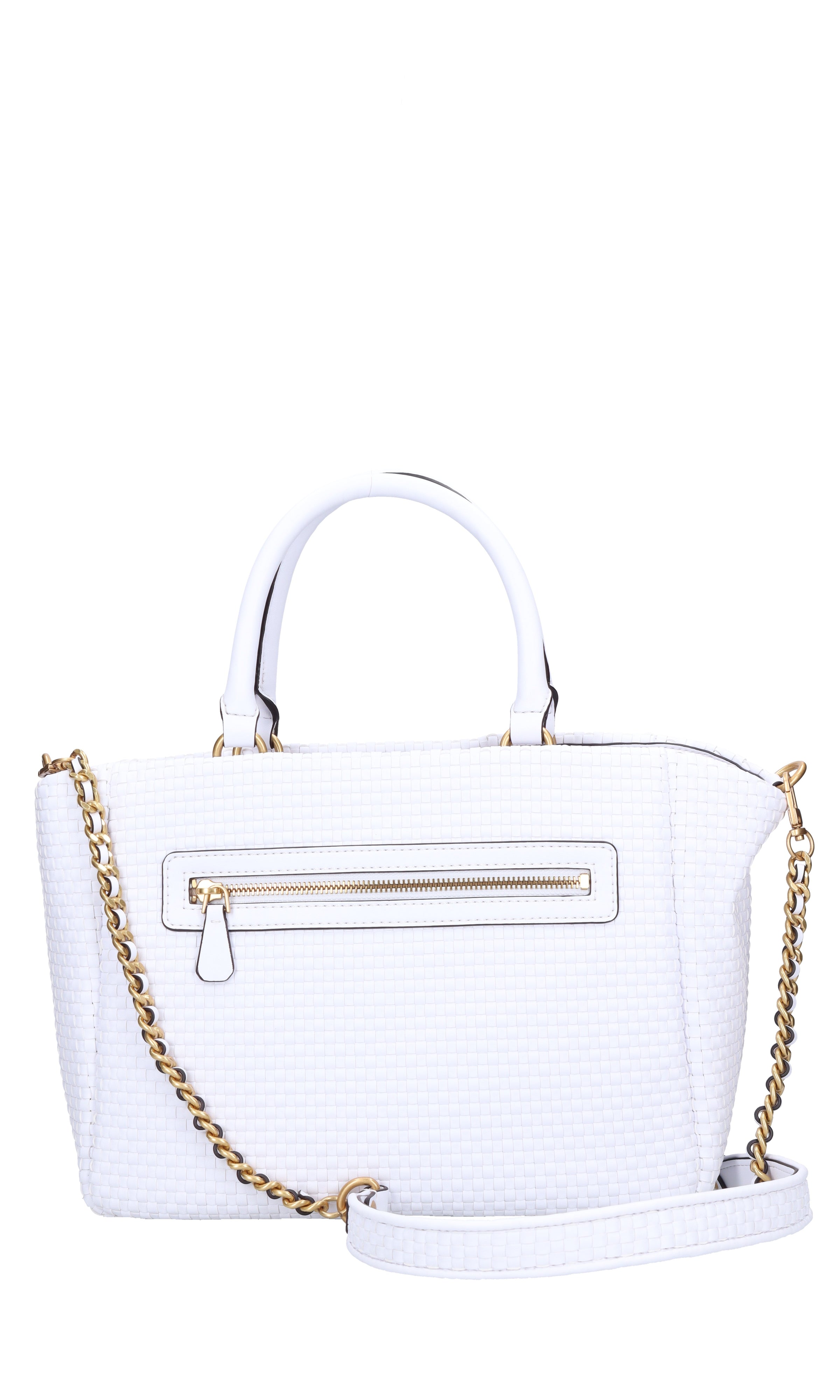 Borsa in ecopelle intrecciata 