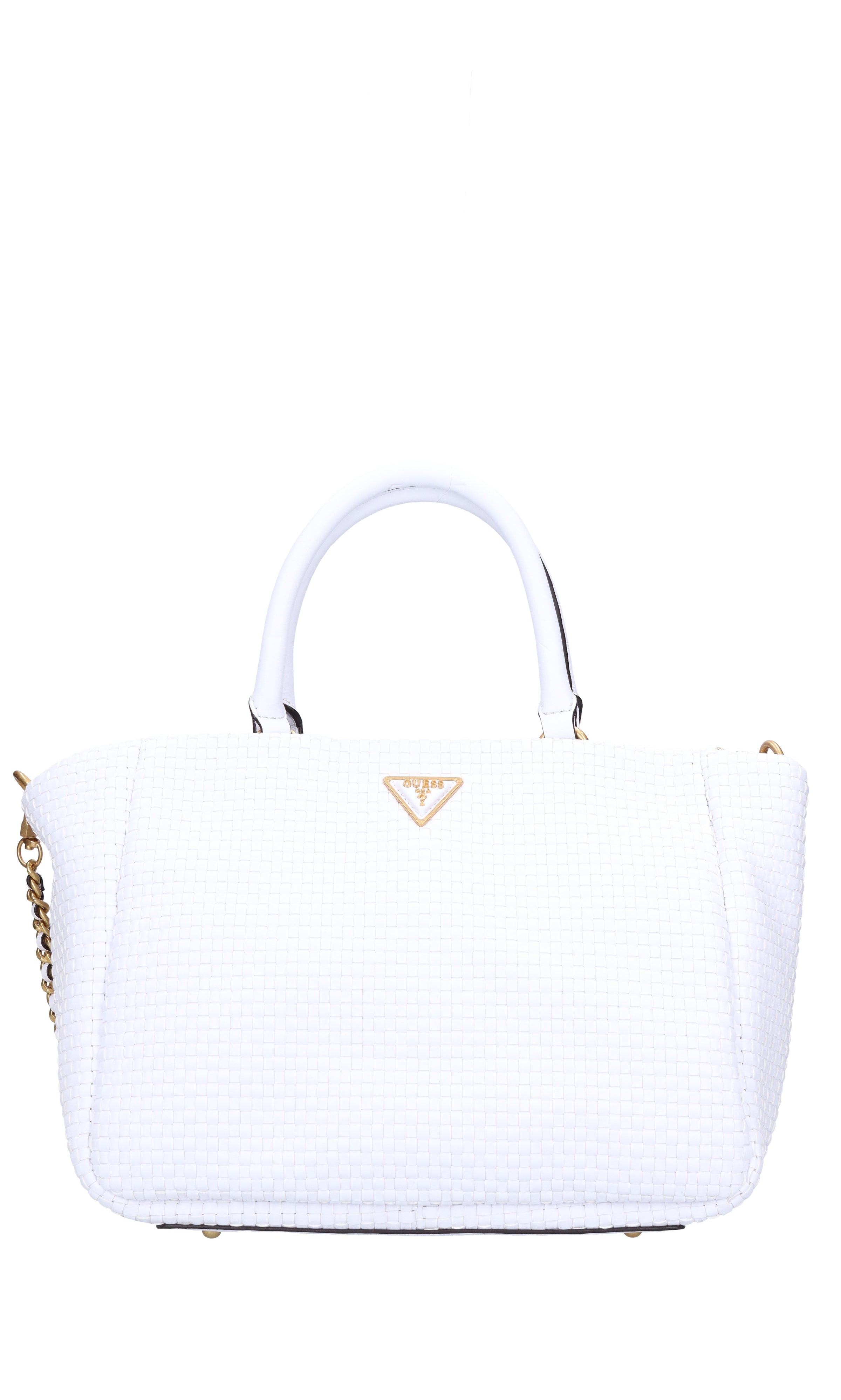 Borsa in ecopelle intrecciata 