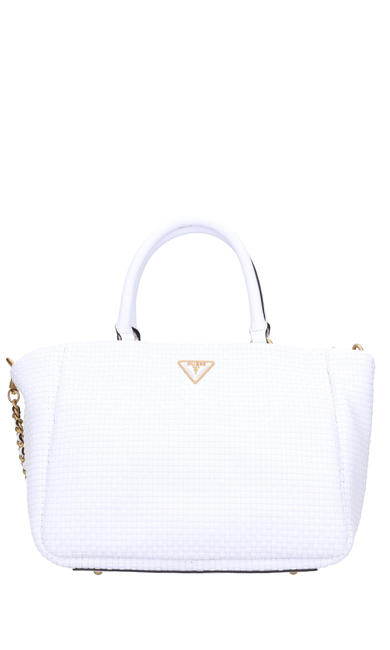 Borsa in ecopelle intrecciata 