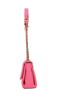 Borsa in ecopelle intrecciata 