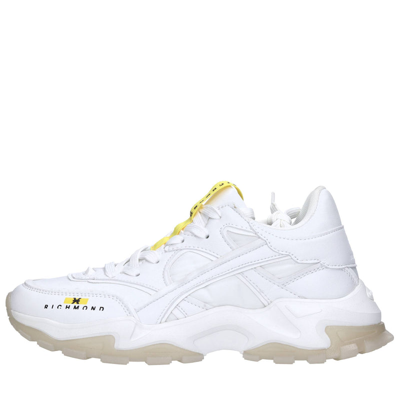 Sneakers in ecopelle e tessuto 