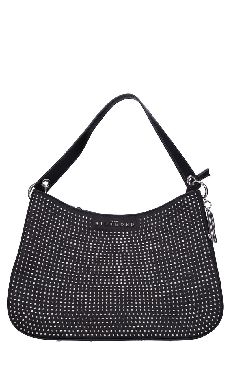 Borsa in raso e borchie 