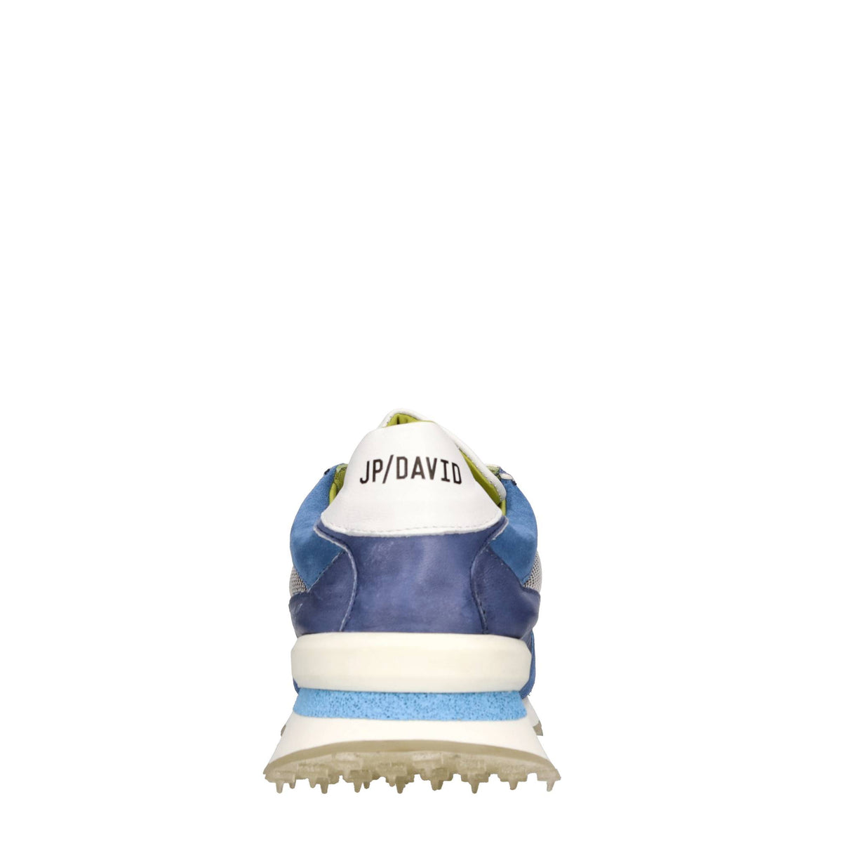 Sneakers in pelle e tessuto 