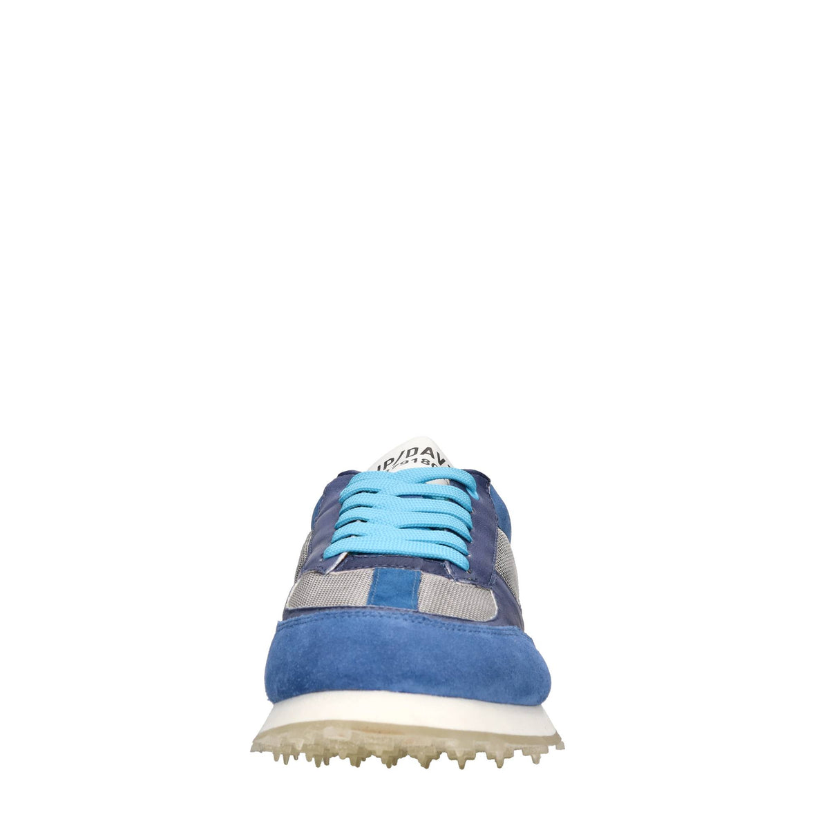 Sneakers in pelle e tessuto 