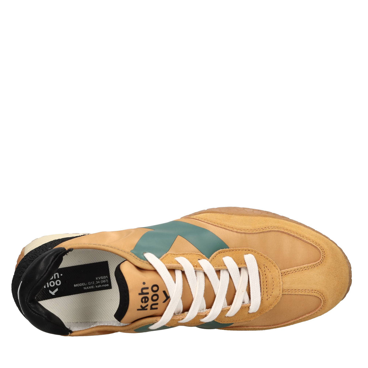 Sneakers in camoscio tessuto e gomma 