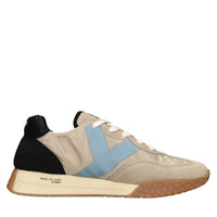 Sneakers in camoscio tessuto e gomma 