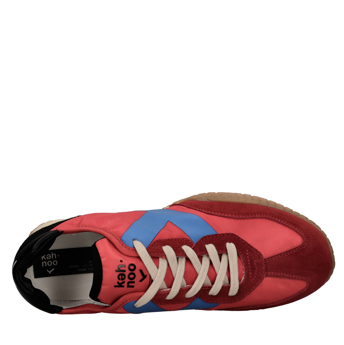 Sneakers in camoscio tessuto e gomma 