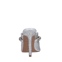 Sabot in raso e strass 