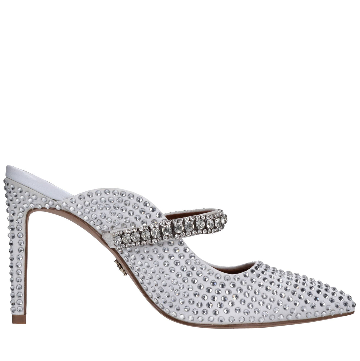 Sabot in raso e strass 