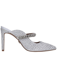 Sabot in raso e strass 