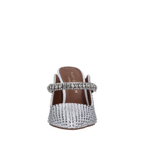 Sabot in raso e strass 