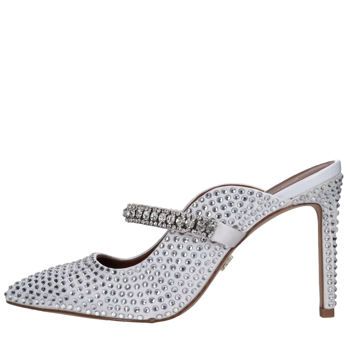 Sabot in raso e strass 