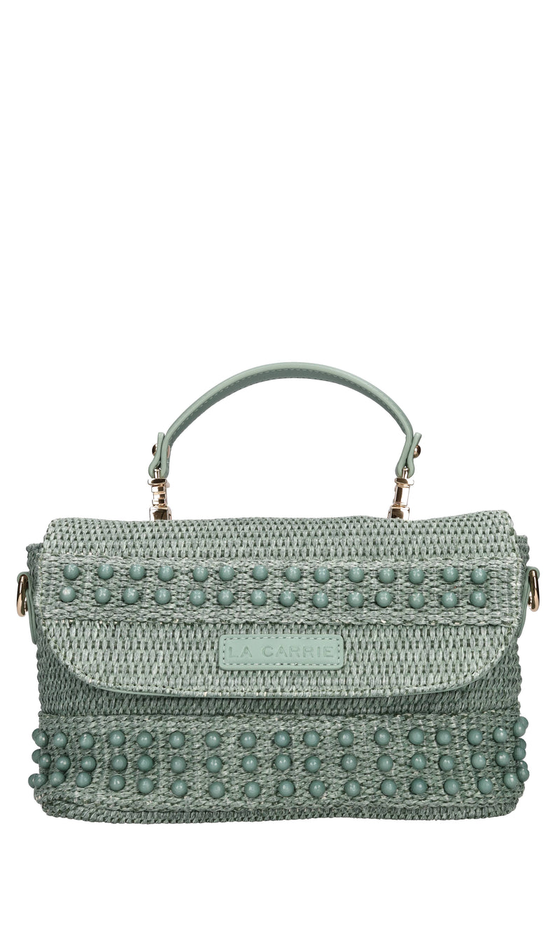 Borsa MALIBU in ecopelle e rafia 