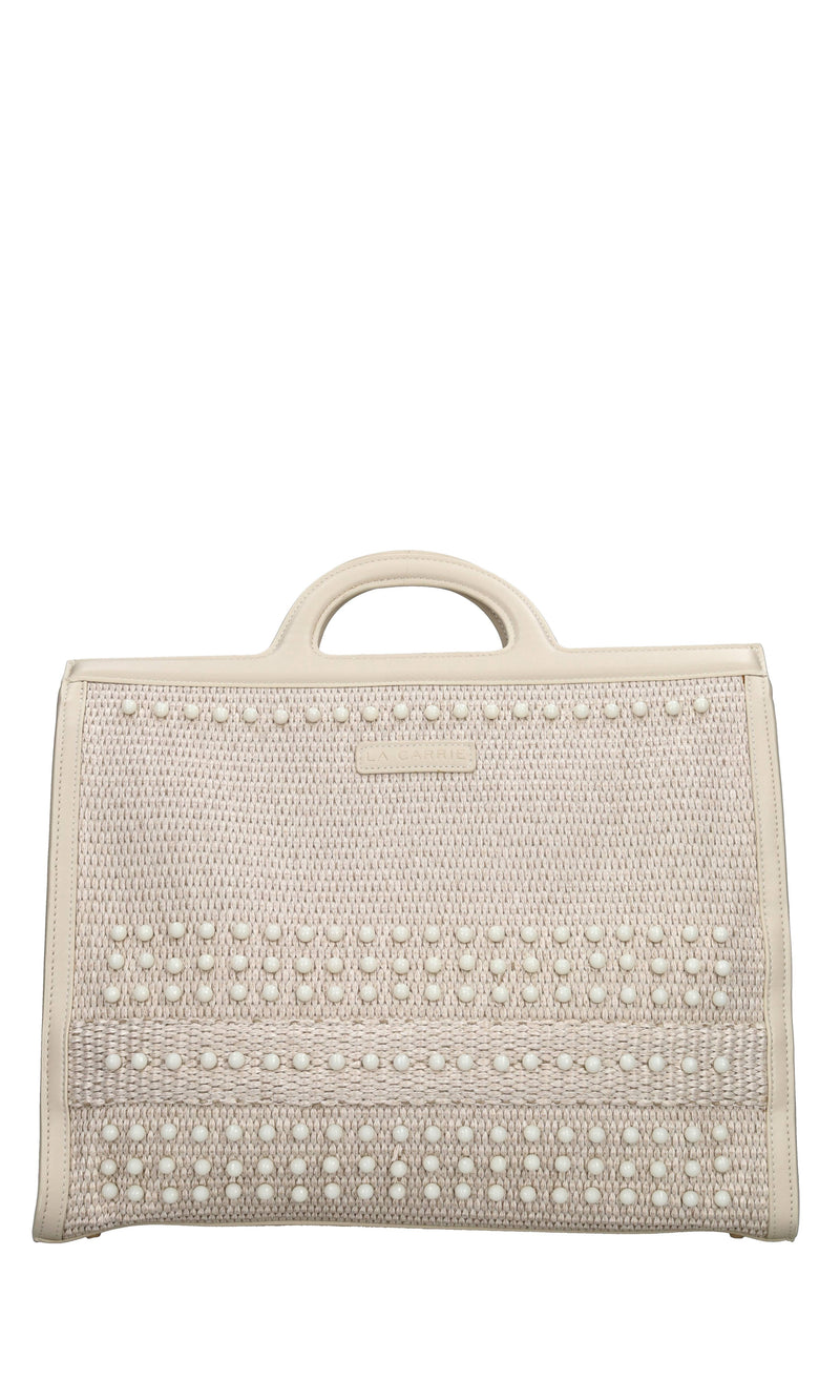 Borsa Malibu in rafia ed ecopelle 