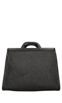 Borsa Malibu in ecopelle e rafia 