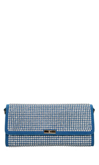 Borsa in ecopelle ecocamoscio e strass 