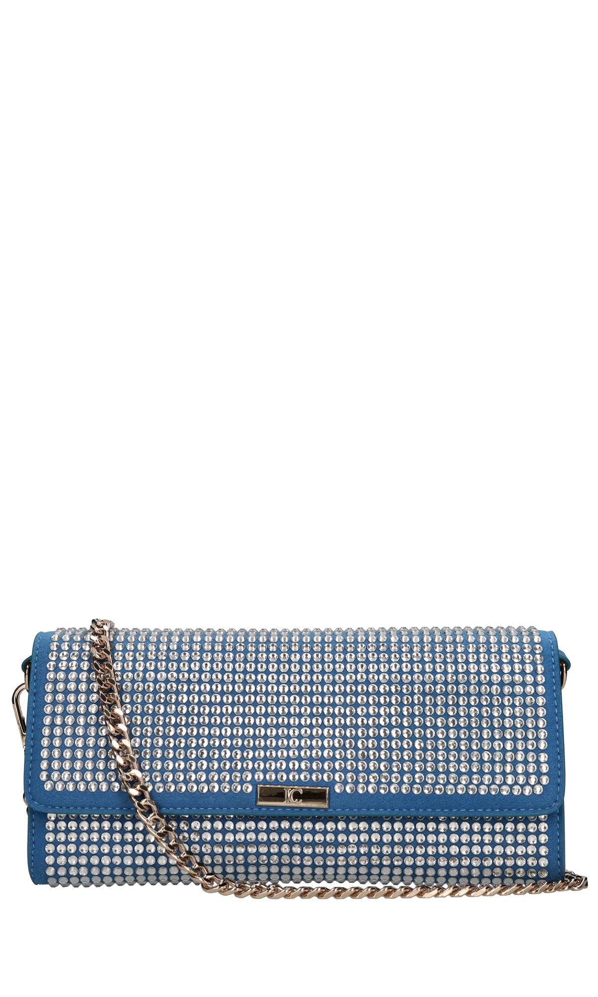 Borsa in ecopelle ecocamoscio e strass 