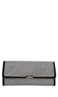 Borsa Night Ed. in ecopelle, ecocamoscio e strass 
