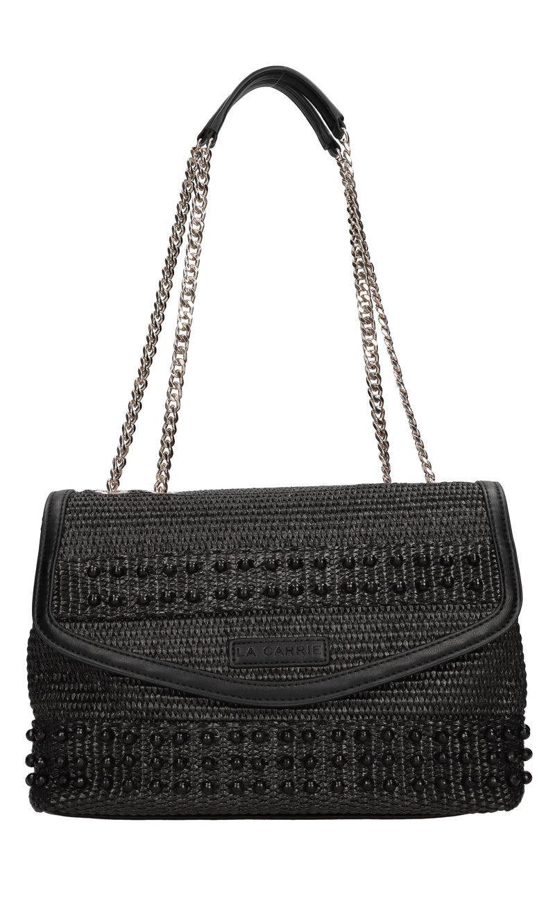 Borsa Malibu in rafia ed ecopelle 