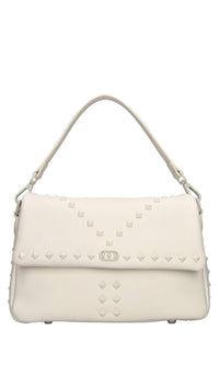 Borsa Frivolous in pelle e borchie 