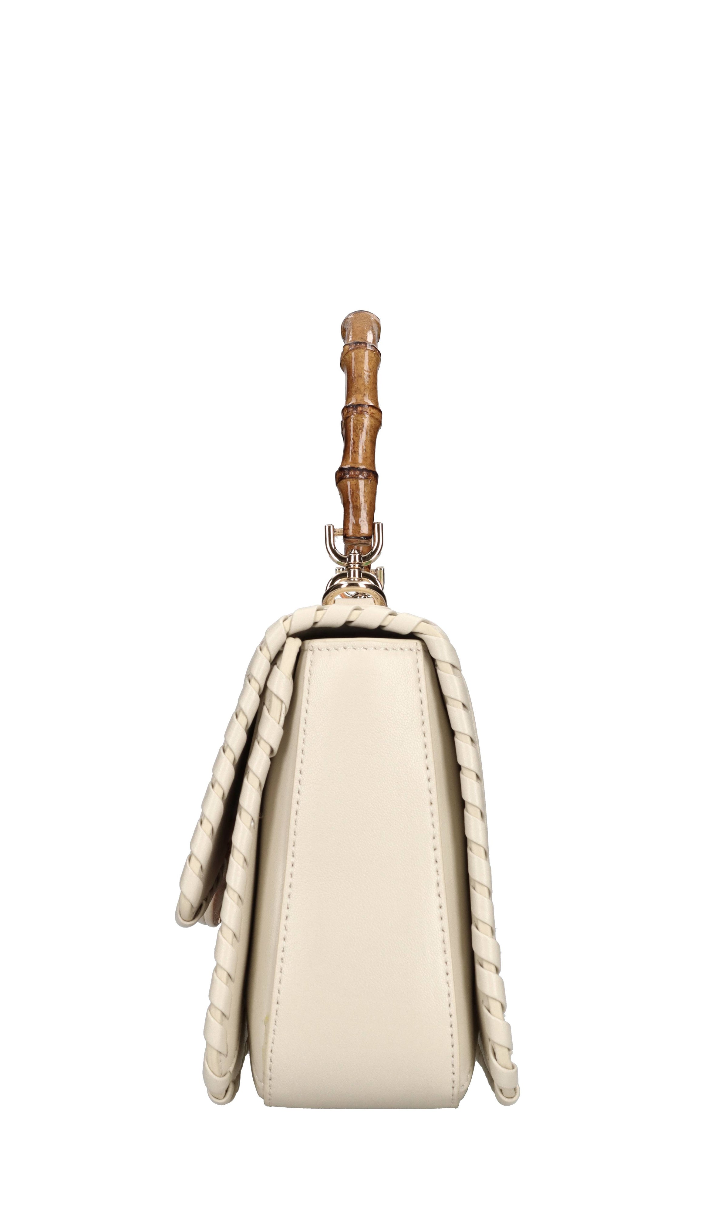 Borsa Monogram in pelle e tessuto 