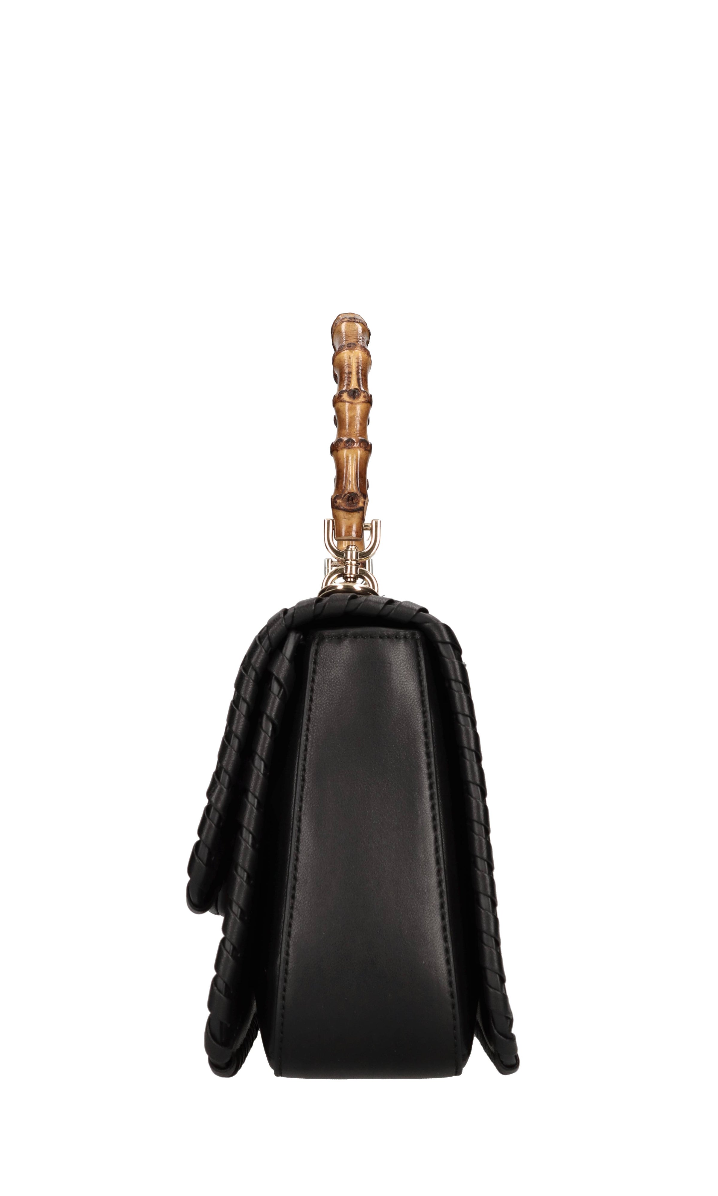 Borsa Monogram in pelle e tessuto 