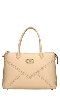 Borsa Frivolous in pelle e borchie 