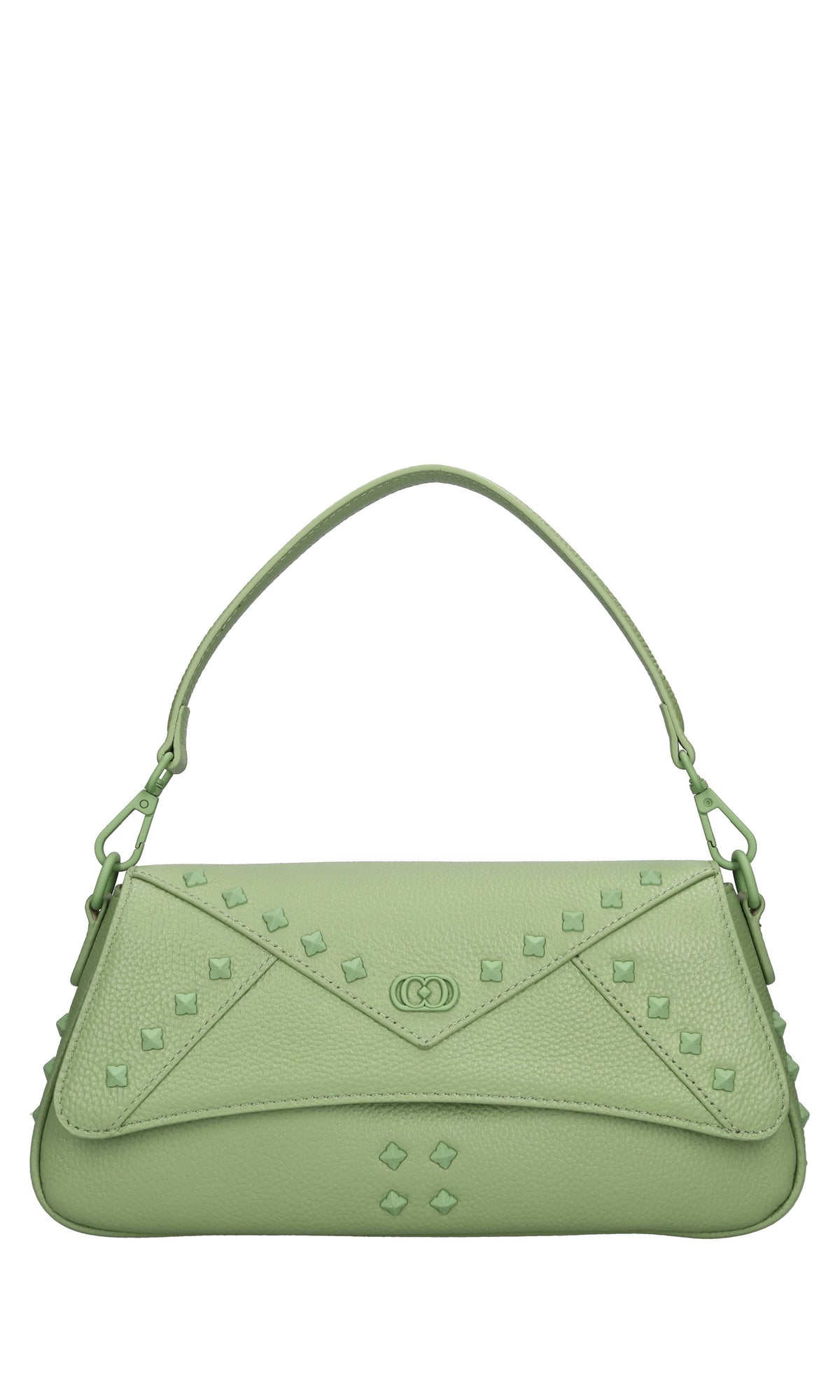 Borsa Frivolous in pelle e borchie 