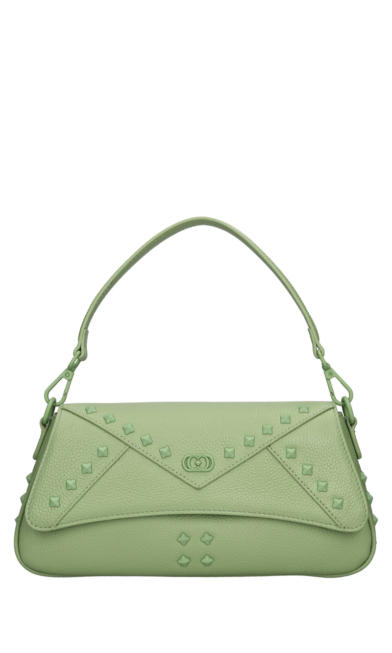 Borsa Frivolous in pelle e borchie 