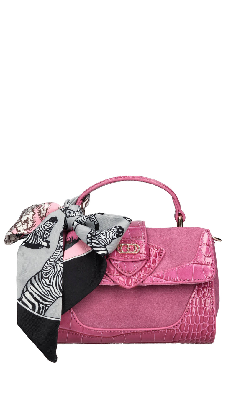 Borsa mini Tempest in camoscio e pelle 