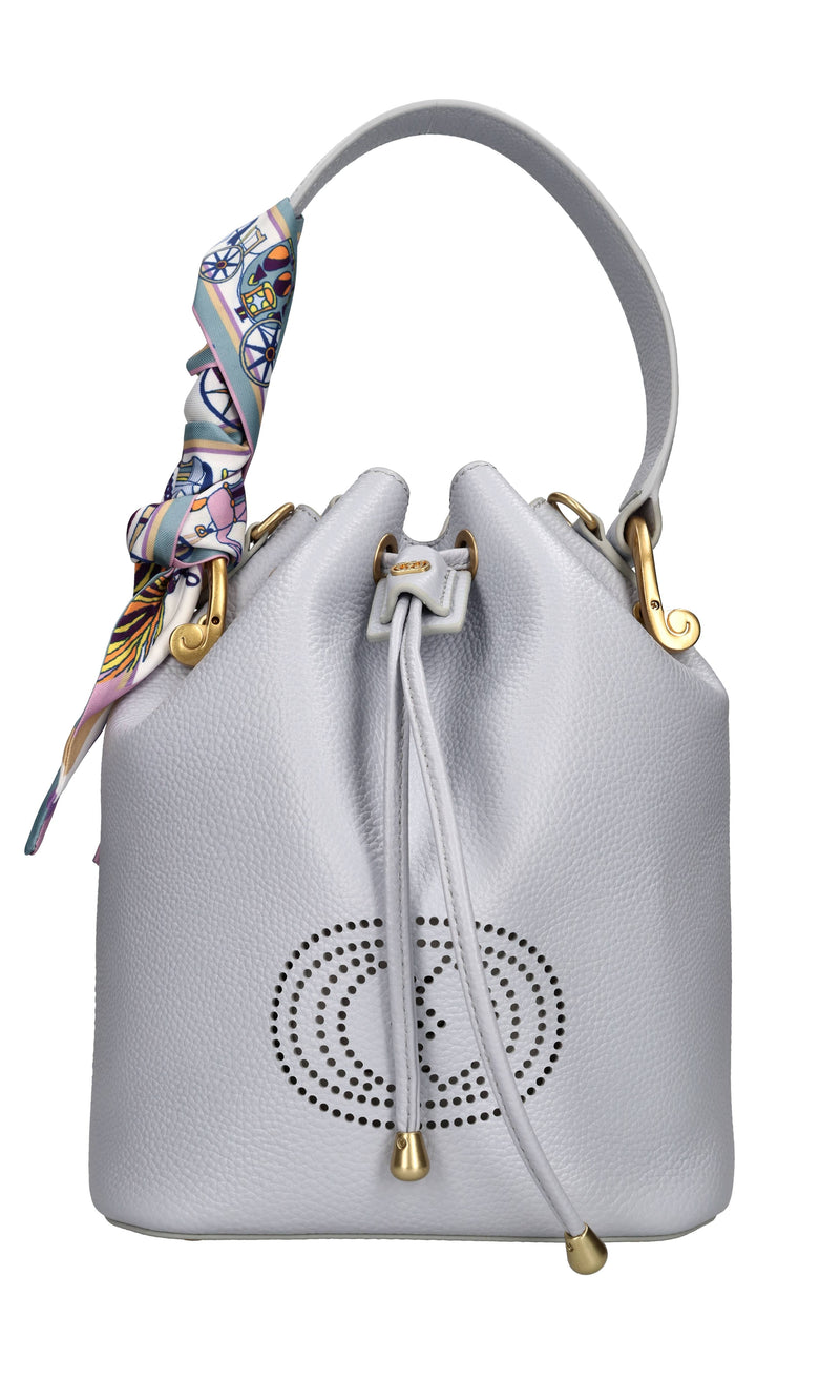 Borsa modello DRILLED in pelle 