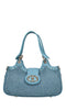 LA CARRIE Romantic Ilary Leather and Raffia Bag