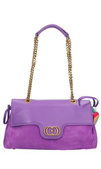 Borsa in pelle e camoscio 