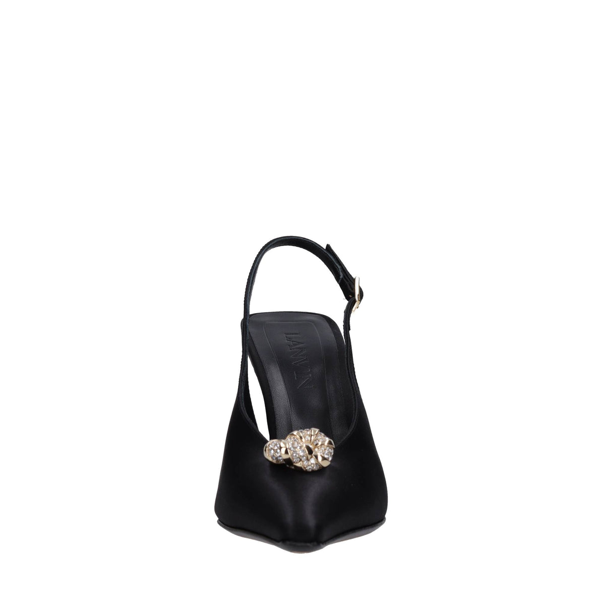 Décolleté slingback in raso 
