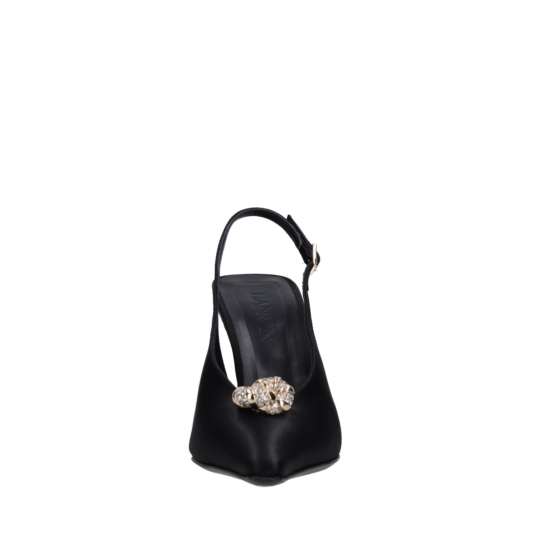 Décolleté slingback in raso 