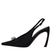 Décolleté slingback in raso 