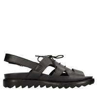 Sandali flat in pelle 
