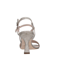 Sandali in pelle e glitter 