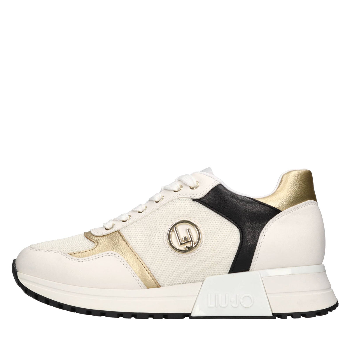 Sneakers in ecopelle e tessuto 