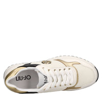 Sneakers in ecopelle e tessuto 