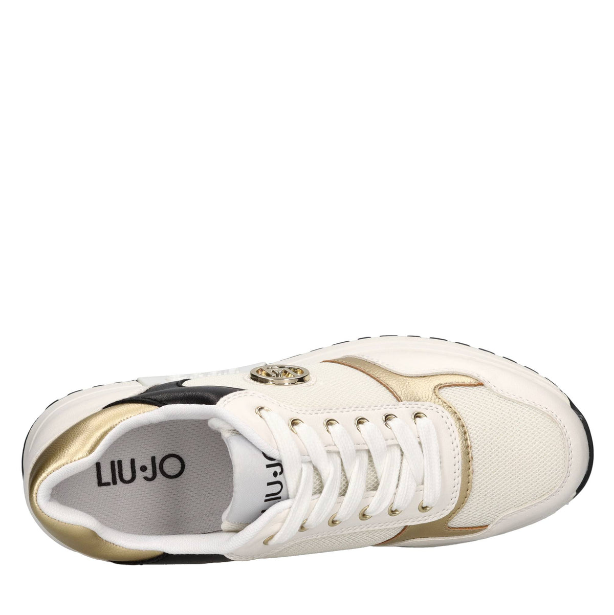 Sneakers in ecopelle e tessuto 
