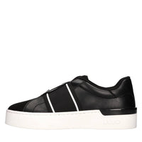 Sneakers in ecopelle e tessuto 