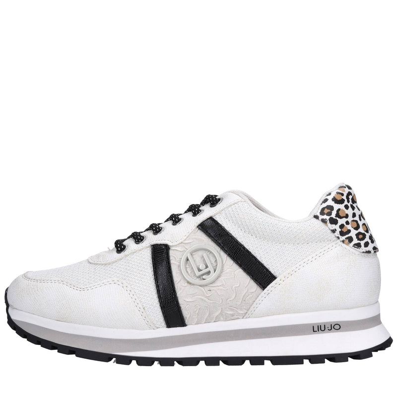 Sneakers in ecopelle e tessuto 